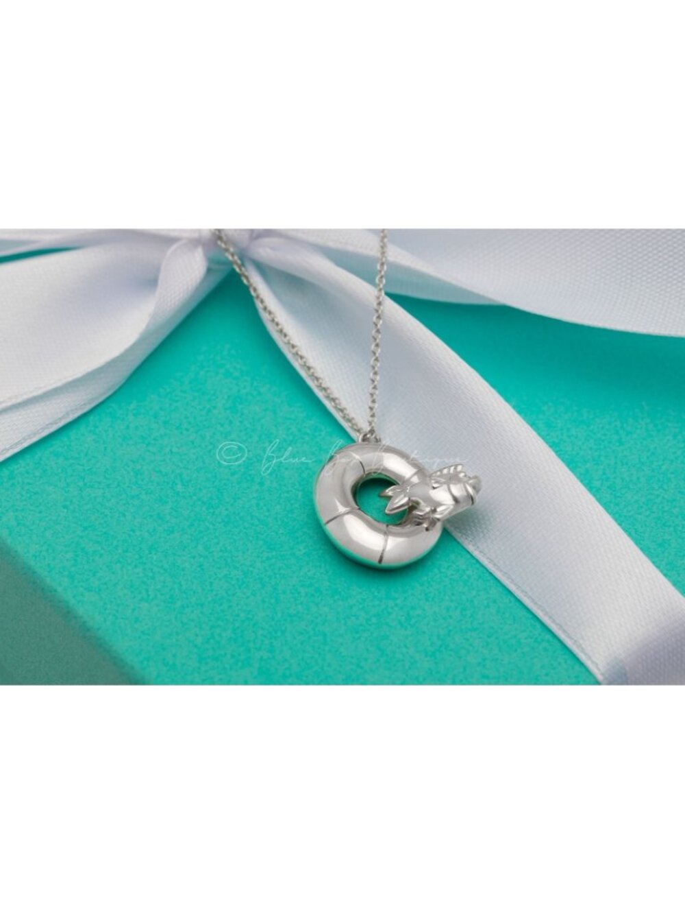 Tiffany & Co. Goldfish Necklace Swim Ring Float Fish Pendant in Silver - Picture 2 of 7